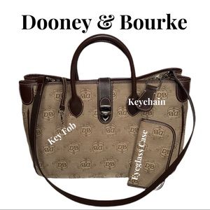 Authentic Dooney & Bourke Large Brown Tote Bag